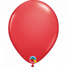 Qualatex 11 inch-es Piros Latex Lufi party kellék