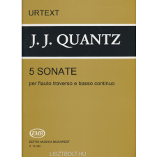 QUANTZ:5 SONATE PER FLAUTO TRAVERSO tankönyv