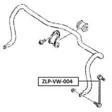Quaro stabilizátor rúd gömbfej elsőtengely,kétoldali autóalkatrész