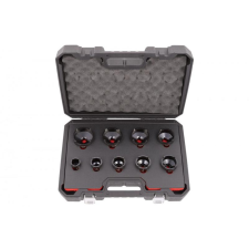 QUATROS Dugókulcs készlet, hornyos anyához, külső 9 részes dugókulcs