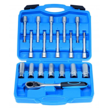 QUATROS Lengéscsillapító szerelő dugókulcs készlet 18 részes (QS80418) dugókulcs