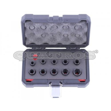 QUATROS Sérült csavar és kerékőr leszedő készlet 3/8″ 9-19mm autójavító eszköz
