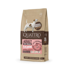 Quattro QUATTRO Hypoallergenic SMALL BREED ADULT SALMON AND KRILL kutyatáp 7kg kutyaeledel