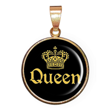 QUEEN – CARSTON Elegant medál lánccal vagy kulcstartóval nyaklánc