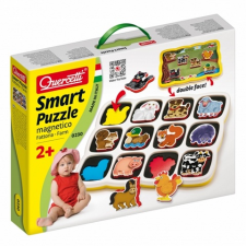 Quercetti : Háziállatos Mágneses Puzzle 12db-os egyéb bébijáték
