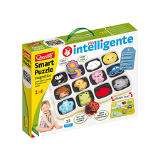Quercetti : Smart mágneses puzzle Első szavak és színek puzzle, kirakós