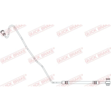 Quick Brake fékcső QUICK BRAKE 96.020X autóalkatrész