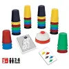  Quick cups - ügyességi társasjáték 24 színes pohárral, csengővel és kártyákkal (BBJ)