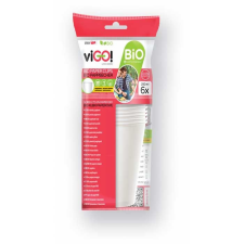 QUICKPACK viGO! BIO Papírpohár fehér 400 ml, laminált PLA, 6db/cs barkácsolás, csiszolás, rögzítés
