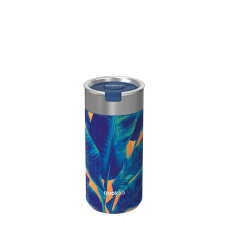 QUOKKA Boost kávés/teás pohár szűrővel 400ml - Blue Jungle - Quokka jóga felszerelés