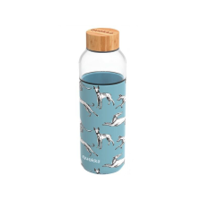 Quokka Flow, üvegpalack szilikon felülettel Greyhounds, 660ml, 40011 kulacs, kulacstartó