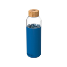  Quokka Flow, Üvegpalack szilikon felülettel Water FLowers, 660ml, 40004 kulacs, kulacstartó