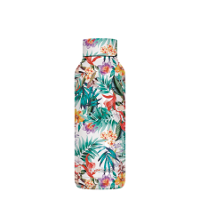QUOKKA Hőtartó fémkulacs SOLID - Orchid Garden 510ml - Quokka jóga felszerelés