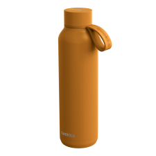 QUOKKA Solid Mustard fémkulacs pánttal 630ml - Quokka kulacs, kulacstartó