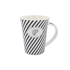  "P" betűvel megszemélyesített porcelán bögre bögrék, csészék