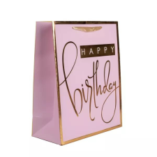 Qx Arany mintás születésnapi ajándéktasak - 11 x 14 cm ajándéktasak