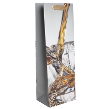 Qx Dísztasak matt boros 12x36 cm whiskey jéggel ajándéktasak