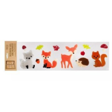 Qx Erdei állatok ablakzselé szett - 15 x 55 cm party kellék