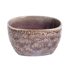 QX-IMPEX KFT IRIS kerámia müzlis tál virágos lila 14cm (171220) tányér és evőeszköz