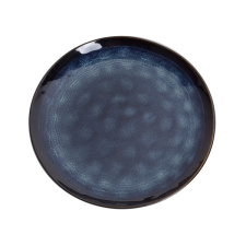 QX-IMPEX KFT IRIS kerámia tányér sötétkék 21,4x2,7cm (171177) tányér és evőeszköz