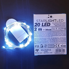 Qx Led fény 20 ledes hideg fényű dekorációs kellék