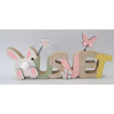 Qx "Húsvét" fa dísz nyuszival - 30 x 13 cm party kellék