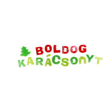 QX Toys Boldog karácsonyt feliratú ablakdísz karácsonyi ablakdekoráció