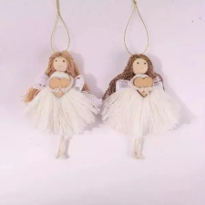 Qx Tüllszoknyás angyalka szívvel - 14 cm, többféle party kellék