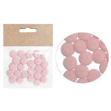 Qx Zsenília pompon 1,5cm 24db/csomag barack dekorációs kellék