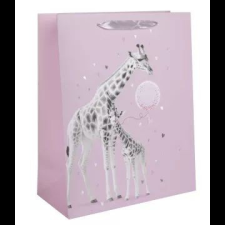 Qx Zsiráf mintás ajándéktasak - 26 x 32 cm party kellék