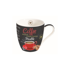  R2S.1010ICTR Porcelánbögre 350ml,dobozban, It&#039;s Coffee Time Red bögrék, csészék