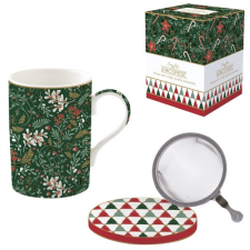  R2S.105FACH Porcelán szűrősbögre tetővel, 350ml, dobozban, Fancy Christmas, Atmosphere bögrék, csészék