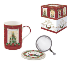  R2S.105FEAV Porcelán szűrősbögre tetővel, 350ml, dobozban, Festive Avenue, Atmosphere konyhai eszköz