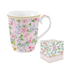 R2S.1101GAJB Porcelánbögre 275ml dobozban,Garden Joy bögrék, csészék