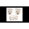 R2S .1102CEVE Porcelán bögreszett 275ml, 2db-os dobozban, Christmas Eve