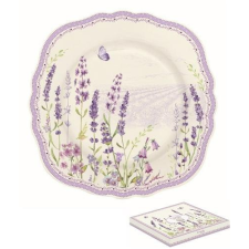 R2S .1176LAVF Porcelán desszerttányér 20cm,dobozban,Lavender Field tányér és evőeszköz