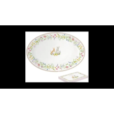  R2S.1316EAST Porcelán ováltálca 35x23,5cm, dobozban, Happy Easter konyhai eszköz