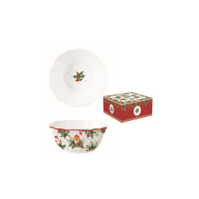 R2S.1491CHBE Porcelántál 20x8,5cm, dobozban, Christmas Berries konyhai eszköz