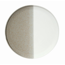  R2S.2862DBEI Porcelán desszerttányér 21cm, Double beige tányér és evőeszköz