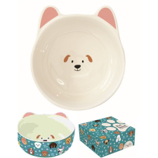 R2S.2971DOGF Porcelán kutyatálka 15,5cm, dobozban, Pet Lovers, Dogs Family konyhai eszköz