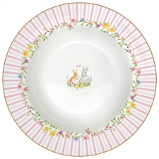 R2S.943EAST Porcelán mélytányér 21,5cm, Happy Easter tányér és evőeszköz