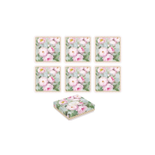 R2S.952ROBL Parafa poháralátét 6db-os 10,5x10,5cm,Roses in Bloom konyhai eszköz