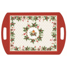  R2S.A28100CHBE Műanyag tálca 52x35cm, Christmas Berries konyhai eszköz