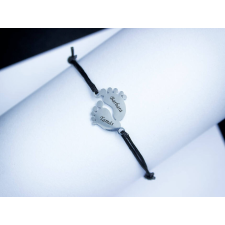 R.M.ékszer Baba Tappancs medálos egyedi microcord karkötő karkötő