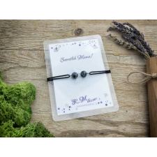 R.M.ékszer Szeretlek Mama obszidián angyal karkötő karkötő