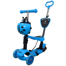 R-Sport H3 3in1 Roller tolókarral és LED kerekekkel - Katica #kék roller