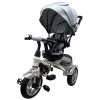 R-Sport Tricikli felfújható kerékkel, szülőkaros tricikli, szürke