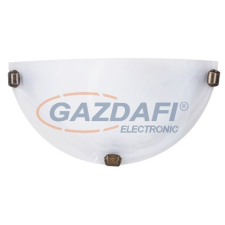 RÁBALUX 3003 Alabastro fali lámpa E27 60W fehér /bronz/ 230V világítás