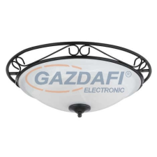 RÁBALUX 3723 Athen mennyezeti lámpa D47 E27 3x60W matt fekete 230V világítás