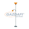 RÁBALUX 4026 Action állólámpa E27 100W+E14 25W ezüst-nararancs 230V A++ -> E